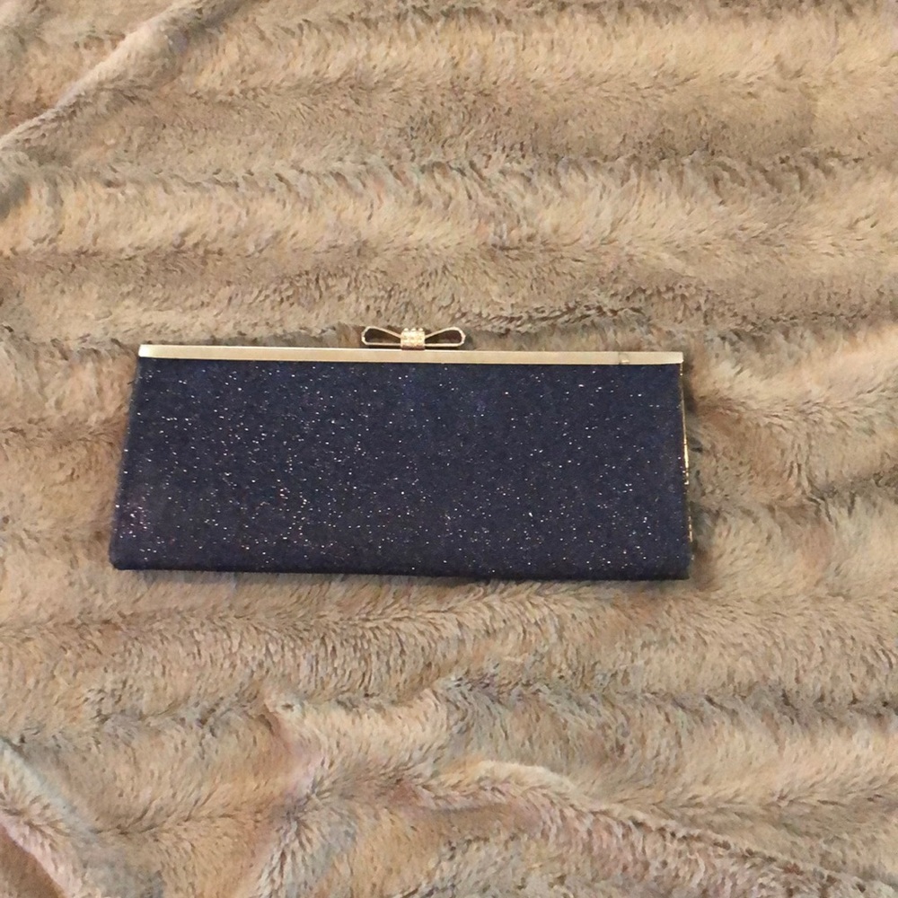 Sparkly Blue Clutch